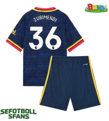 Arsenal Martin Zubimendi #36 Bortaställ Barn 2026-27 Kortärmad (+ Korta byxor)